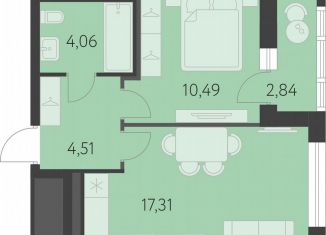 Продам 1-комнатную квартиру, 37.8 м2, Екатеринбург, метро Чкаловская, улица Академика Парина, 27