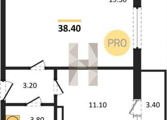 Продам 1-комнатную квартиру, 38.4 м2, посёлок Отрадное, Тихая улица, 2