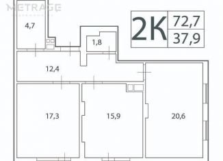 3-ком. квартира на продажу, 73 м2, Новосибирск, улица Гоголя, 26, Центральный район