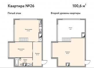 Продаю 2-комнатную квартиру, 100.6 м2, Железноводск