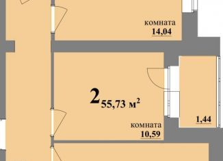 Двухкомнатная квартира на продажу, 55.7 м2, Муром