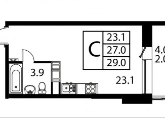 Квартира на продажу студия, 29 м2, Домодедово