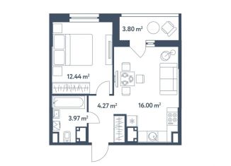 Продам 2-ком. квартиру, 38.6 м2, Москва, жилой комплекс Светлый Мир Станция Л, к8, ЖК Светлый Мир Станция Л