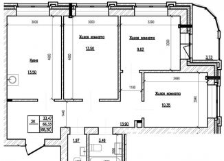 Продается 3-комнатная квартира, 66.3 м2, Новосибирск, ЖК На Шоссейной