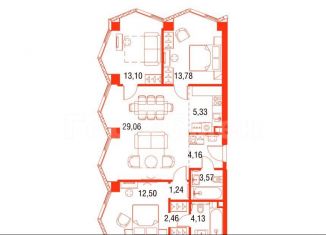 Продажа 3-комнатной квартиры, 89.3 м2, Москва, Савёловский район