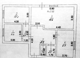 Продажа 3-комнатной квартиры, 62.3 м2, рабочий посёлок Колышлей, Сердобская улица, 1