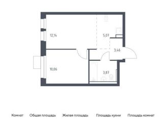 Продам двухкомнатную квартиру, 34.6 м2, Московская область