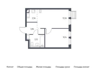 Продается 1-комнатная квартира, 33.8 м2, Ленинский городской округ, ЖК Горки Парк