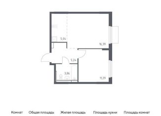 Продам 2-ком. квартиру, 41.8 м2, Московская область, жилой комплекс Мытищи Парк, к5