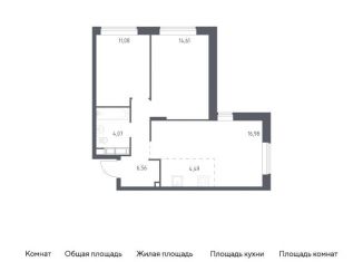 Продажа 2-комнатной квартиры, 57.8 м2, Московская область