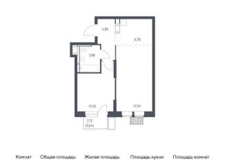 1-ком. квартира на продажу, 45.1 м2, Московская область