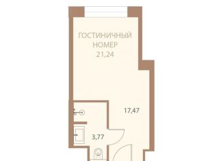 Продается 1-ком. квартира, 21.2 м2, Липецк