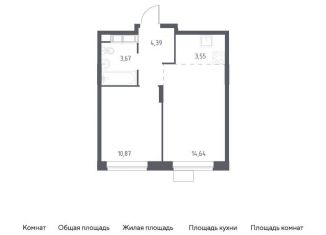 Продажа 2-комнатной квартиры, 37.1 м2, Балашиха, жилой квартал Новоград Павлино, к34