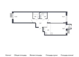 Продается 2-комнатная квартира, 59.4 м2, Москва, Молжаниновский район, Ленинградское шоссе, 229Ак2