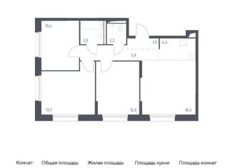 3-комнатная квартира на продажу, 70.5 м2, Москва, Молжаниновский район, Ленинградское шоссе, 229Ак1