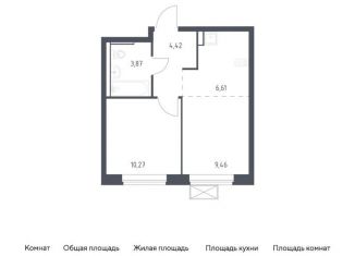Продажа 1-комнатной квартиры, 34.6 м2, Московская область