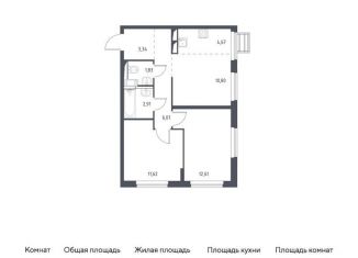 Продается 2-комнатная квартира, 54.3 м2, Ленинский городской округ, улица Авиаторов, 5, ЖК Горки Парк