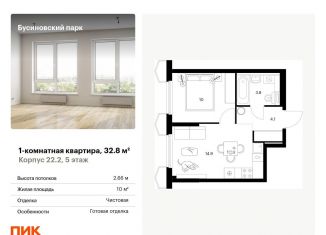 Продам однокомнатную квартиру, 32.8 м2, Москва, метро Ховрино, Проектируемый проезд № 8094