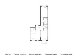 Продажа двухкомнатной квартиры, 59 м2, Тюменская область