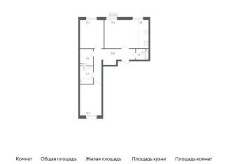 2-комнатная квартира на продажу, 69 м2, деревня Столбово, проспект Куприна, 30к1