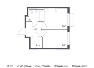 Продажа 1-комнатной квартиры, 32.2 м2, Московская область