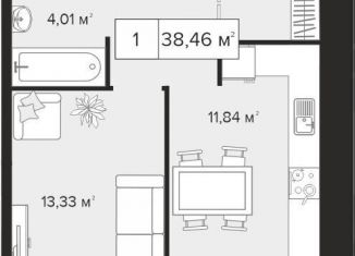 Продажа 1-комнатной квартиры, 38.5 м2, Тула