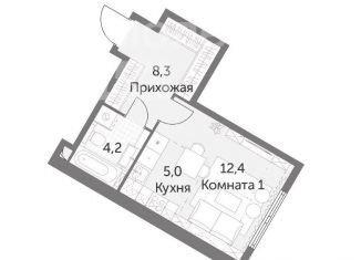 Квартира на продажу студия, 29.9 м2, Москва, ЖК Архитектор
