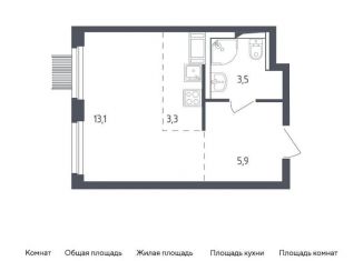 Квартира на продажу студия, 25.8 м2, Московская область, жилой комплекс Мытищи Парк, к4.1