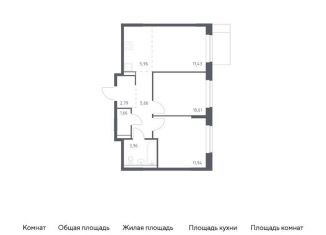 2-ком. квартира на продажу, 54 м2, Московская область