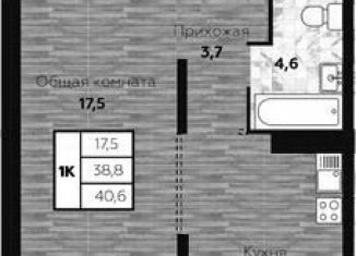 Продажа 1-ком. квартиры, 38.8 м2, Новосибирск, метро Берёзовая роща
