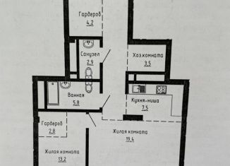 Продажа 1-комнатной квартиры, 77.8 м2, Свердловская область, Олимпийская набережная, 13