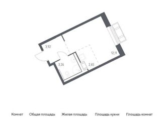 Продажа квартиры студии, 21.9 м2, Московская область