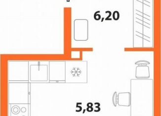 Продается однокомнатная квартира, 33.3 м2, Ульяновск, ЖК Аквамарин-2, 1