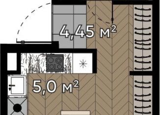 Продаю квартиру студию, 24.3 м2, Москва, улица Берзарина, 37, метро Щукинская