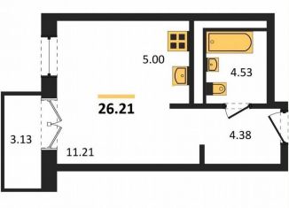 Продаю квартиру студию, 26.1 м2, Удмуртия