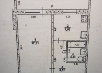 Продается 1-комнатная квартира, 38.7 м2, Ульяновск, улица Репина, 45