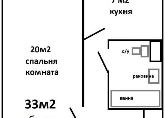 Продам 1-ком. квартиру, 33 м2, Москва, улица Старый Гай, 1к4, метро Новокосино