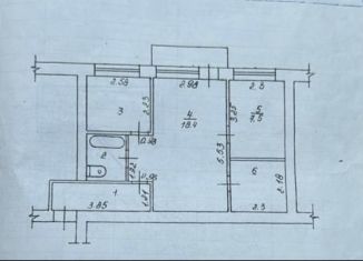 Продам трехкомнатную квартиру, 45.3 м2, Балаково, улица Комарова, 109