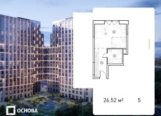 Продажа квартиры студии, 26.5 м2, Москва, метро Электрозаводская, Потешная улица, вл5с1