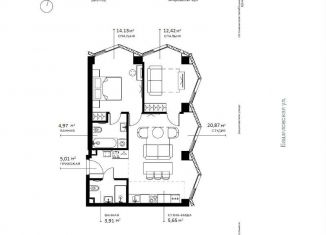 Продам 2-ком. квартиру, 67 м2, Москва, 2-я Хуторская улица, 34, Савёловский район