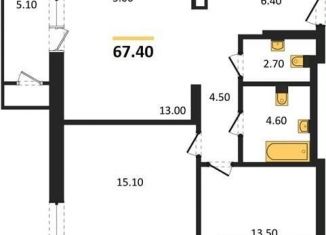 Продается 2-ком. квартира, 67.4 м2, Новосибирск, Дзержинский район, улица Фрунзе, 236