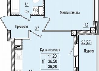 1-комнатная квартира на продажу, 39.2 м2, Псков, Крестовское шоссе, 1А