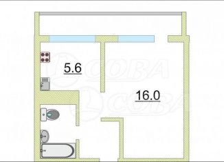 Продаю 1-комнатную квартиру, 33.7 м2, Тюменская область, улица Коммунаров, 37