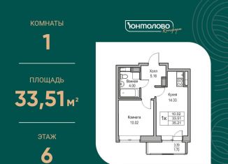 Продажа 1-комнатной квартиры, 33.5 м2, Санкт-Петербург, муниципальный округ Лахта-Ольгино, Ивинская улица, 1к1