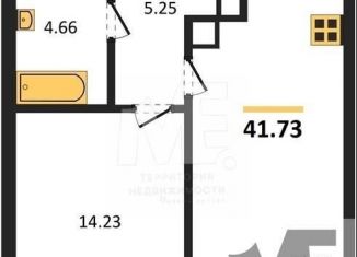 Продается 1-комнатная квартира, 41.7 м2, Калининград, улица Старшины Дадаева, 55к2