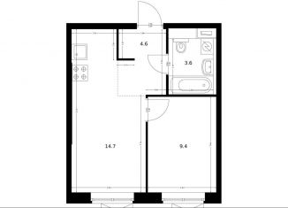 Продажа однокомнатной квартиры, 32.3 м2, поселение Московский, ЖК Саларьево Парк