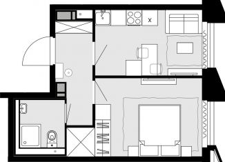 Продажа 1-комнатной квартиры, 32.8 м2, посёлок Коммунарка, ЖК Новая Звезда