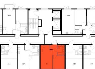 1-комнатная квартира на продажу, 36 м2, Санкт-Петербург, Фрунзенский район, жилой комплекс Витебский Парк, 5