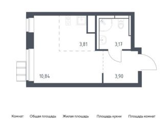 Продается квартира студия, 21.7 м2, поселение Рязановское