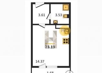 Продается квартира студия, 23.2 м2, Кудрово, проспект Строителей, 16к1, ЖК Геометрия